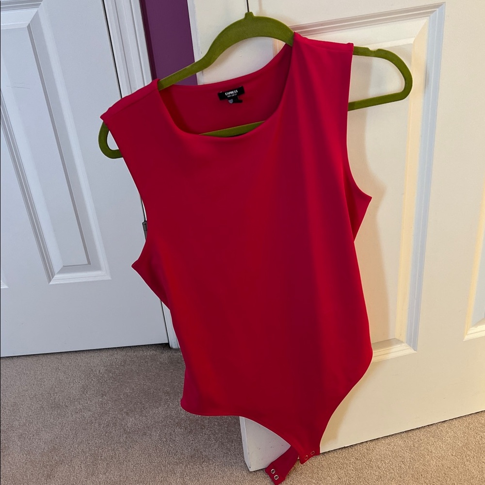 Pink Sleeveless Bodysuit